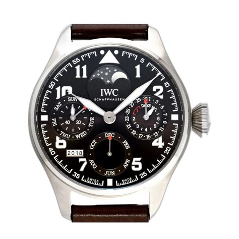 iwc 503801|IWC Schaffhausen Big Pilot's Watch Perpetual Calendar.